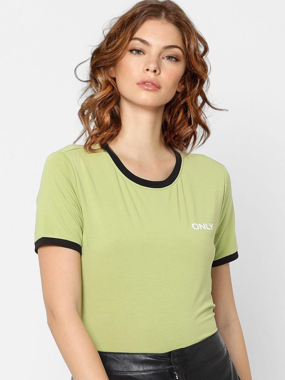 ONLY Women Green Pockets T-shirt