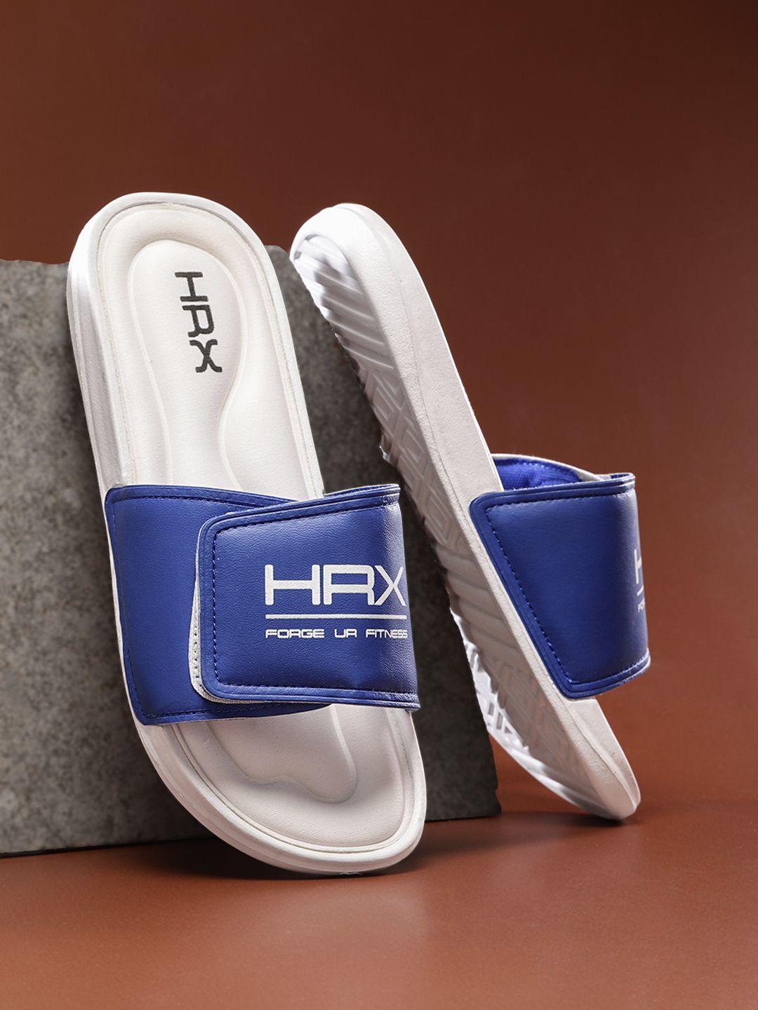 HRX by Hrithik Roshan Men Blue & White Memory Foam Flip Flop