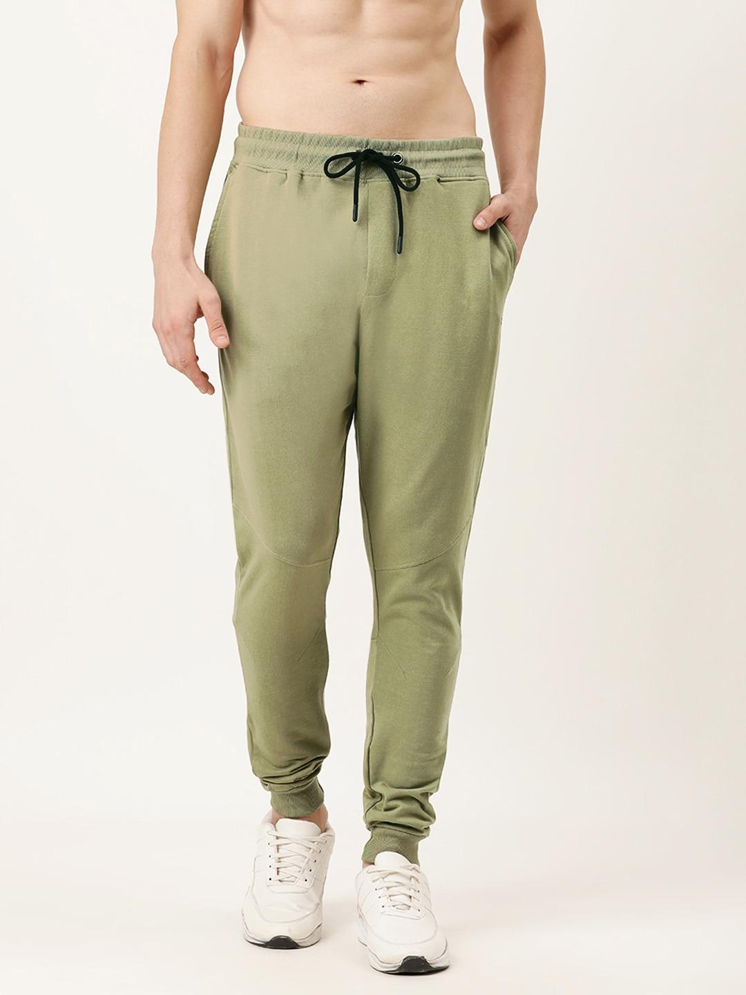 flying-machine-men-olive-green-solid-regular-fit-cotton-joggers