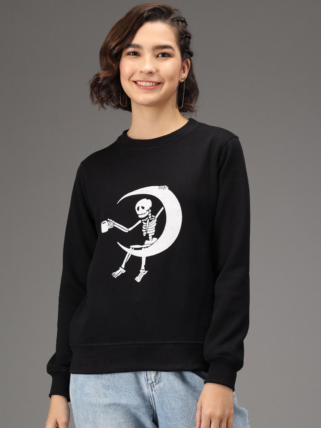 kotty-women-black-printed-sweatshirt