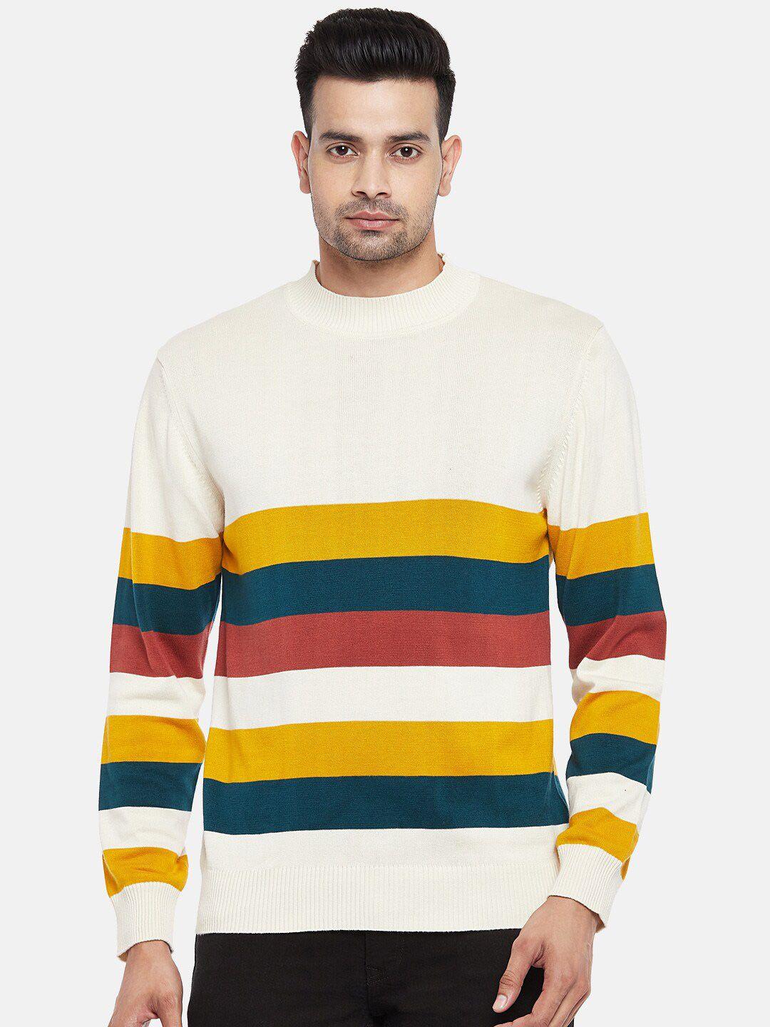 byford-by-pantaloons-men-off-white-striped-pullover-sweater