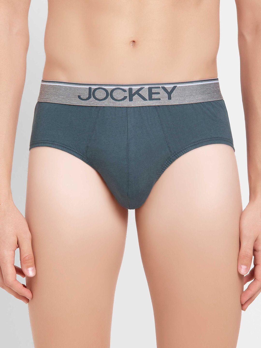 Jockey Men Super Combed Cotton Solid Brief with Ultrasoft Waistband 8037-0105
