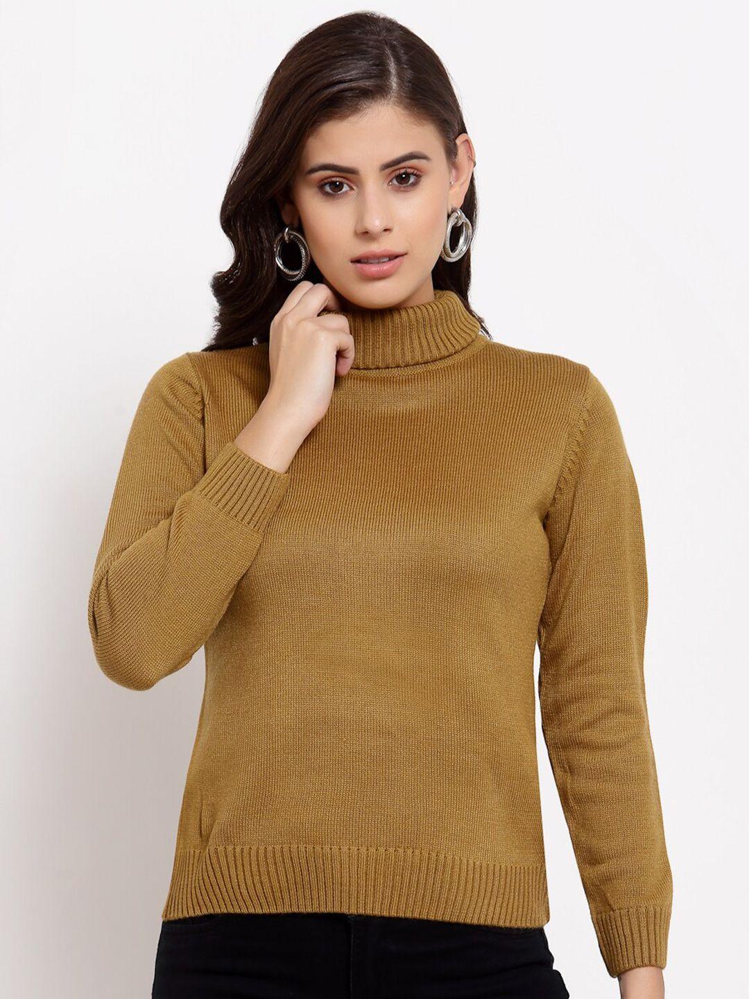 style-quotient-women-camel-brown-acrylic-pullover