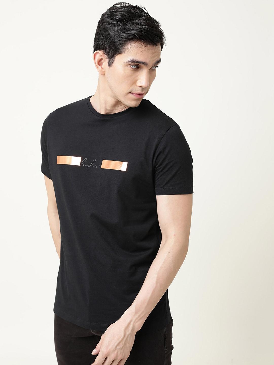 rare-rabbit-men-black-typography-printed-slim-fit-t-shirt