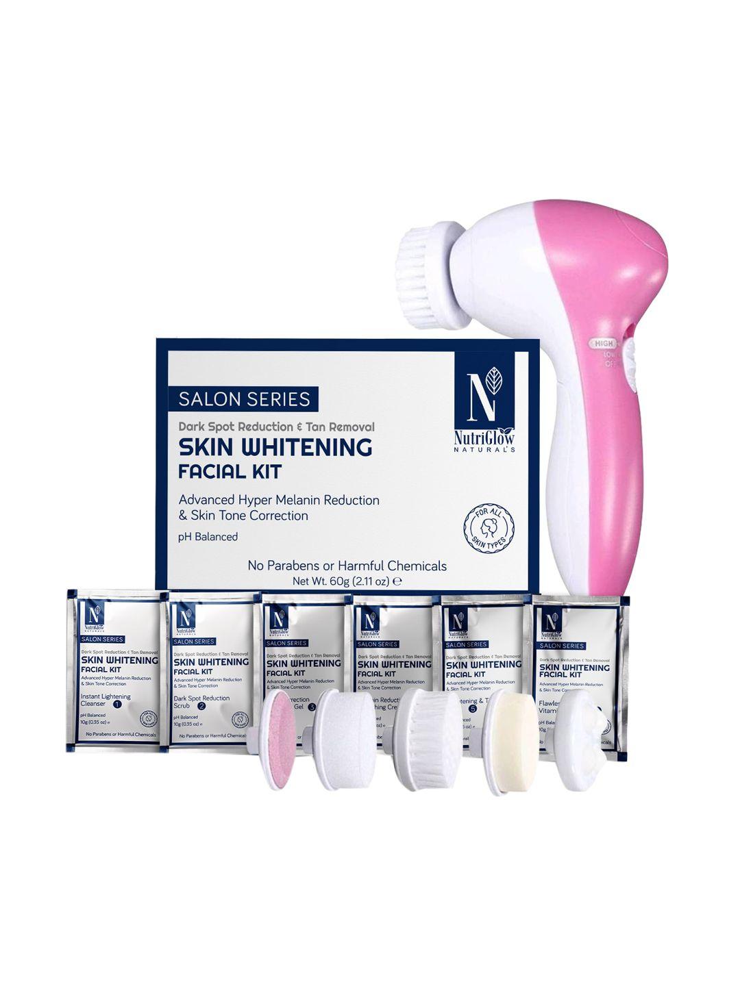 nutriglow-naturals-skin-whitening-facial-kit-60gm-with-5-in-1-rotating-face-massager