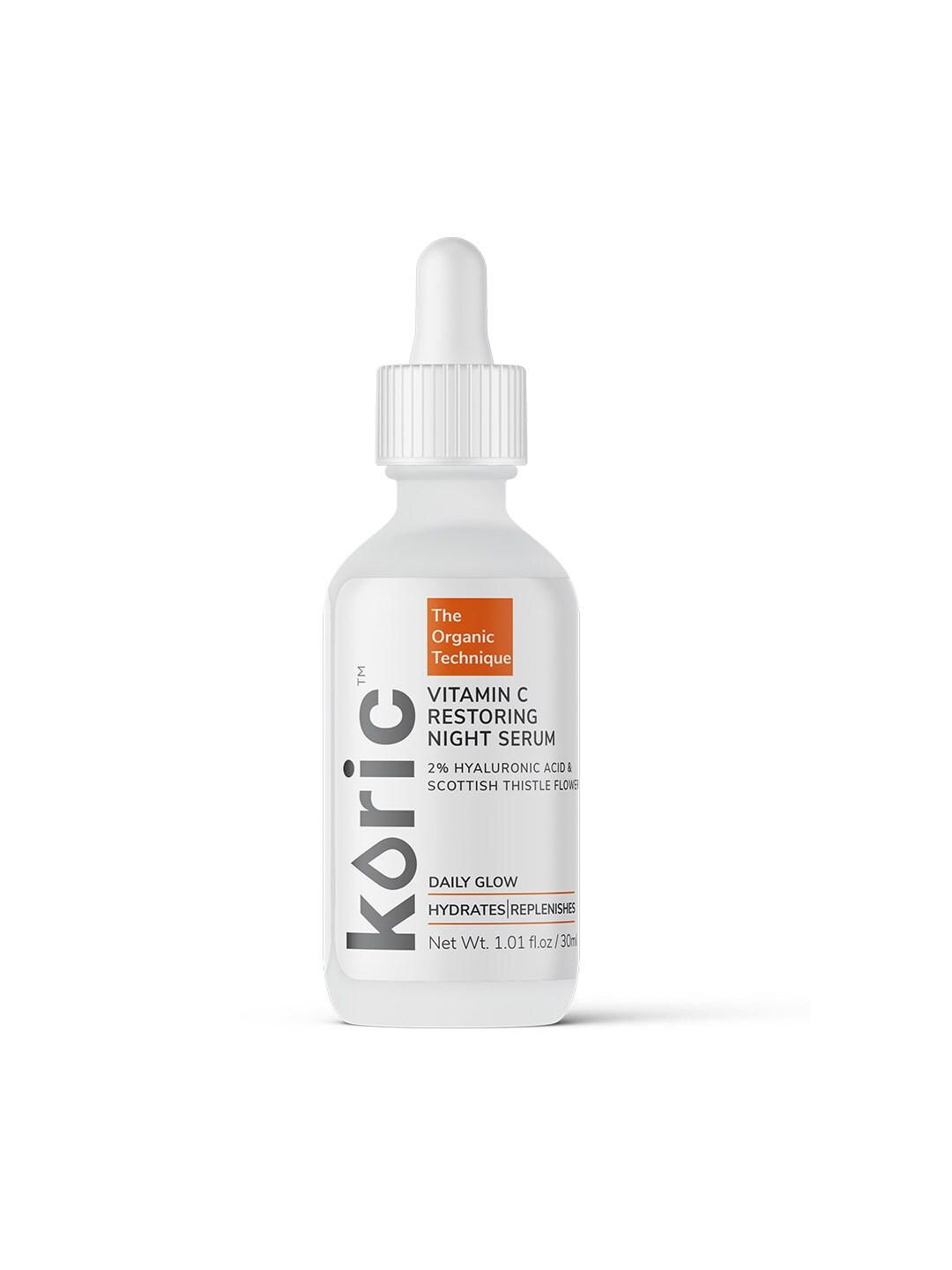 Koric Vitamin C Restoring Night Serum with 2% Hyaluronic Acid & Thistle Flower 30 ml