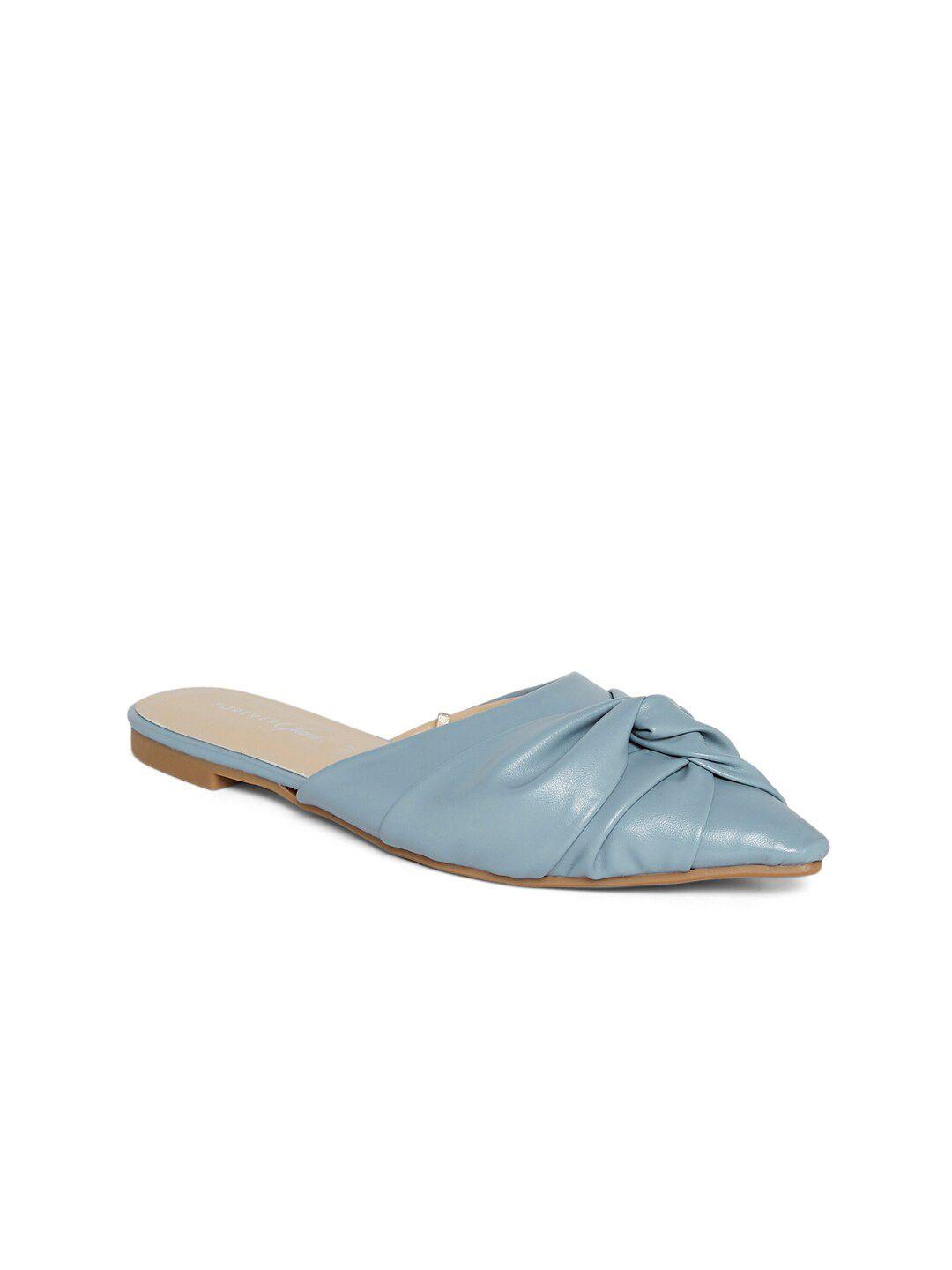 Forever Glam by Pantaloons Women Blue Mules