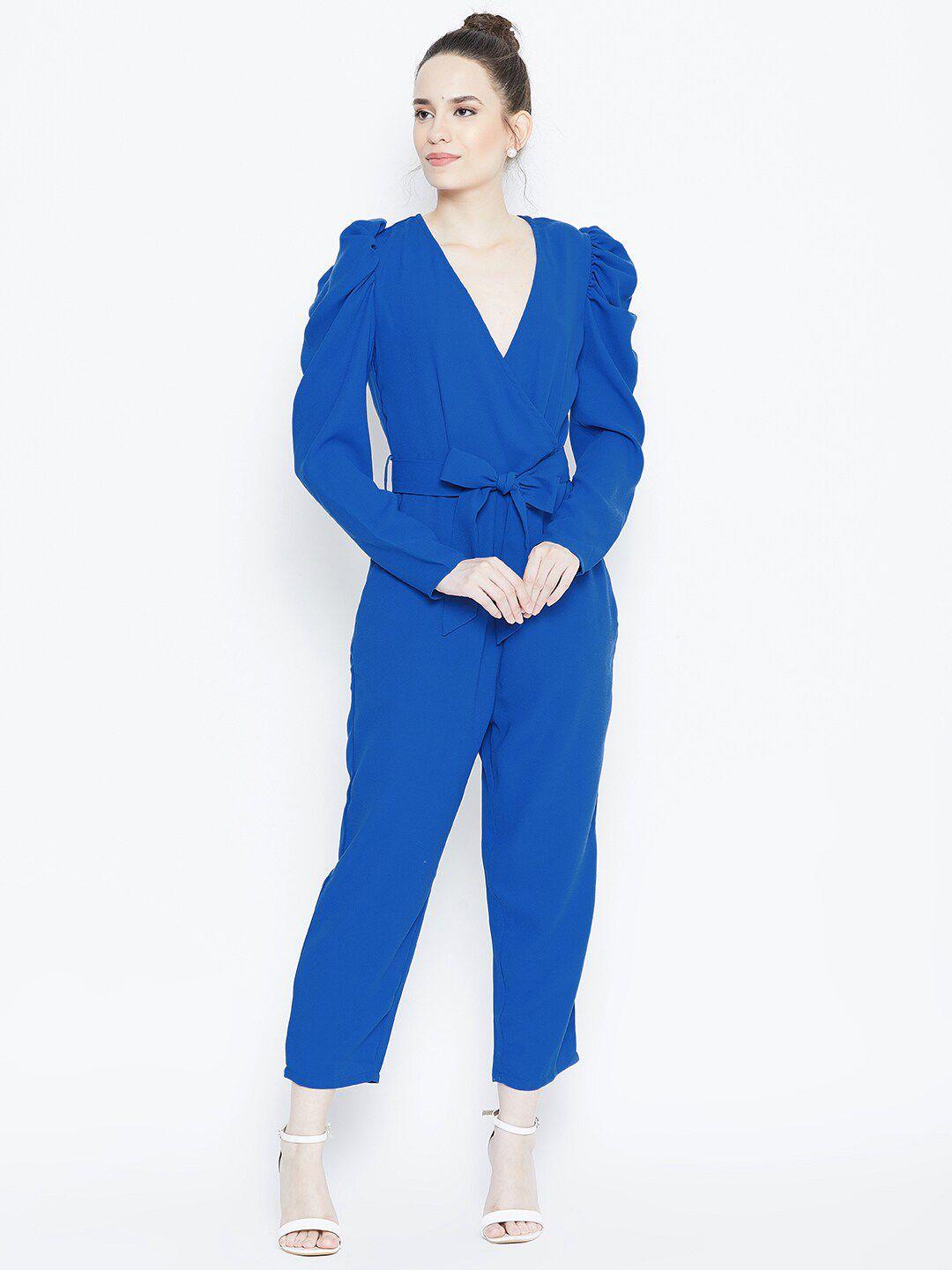 dodo-&-moa-women-blue-solid-wrap-jumpsuit
