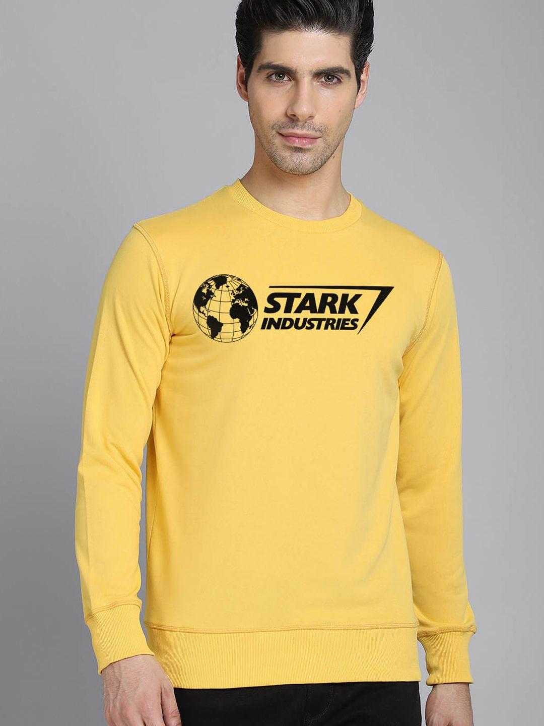 free-authority-men-yellow-iron-man-printed-round-neck-sweatshirt