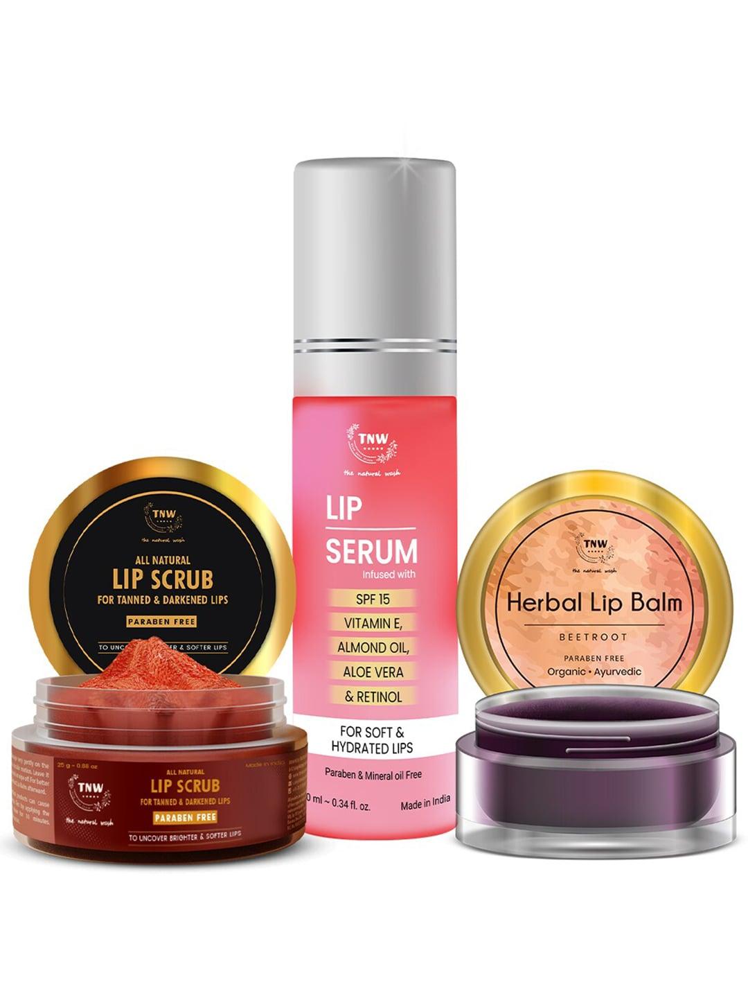 TNW the natural wash Beetroot Lip Balm Lip Scrub & Lip Serum for Lip Care