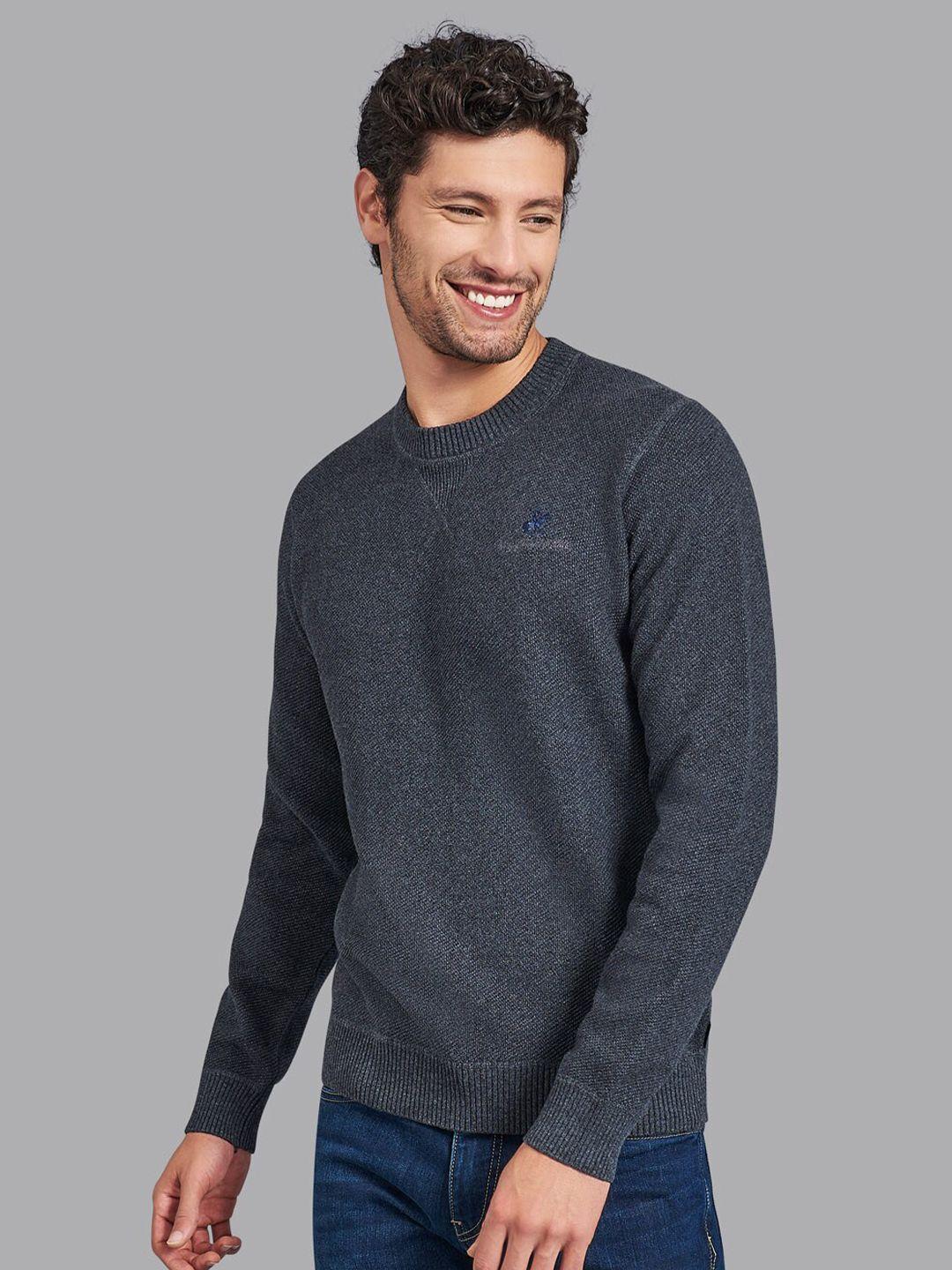 Beverly Hills Polo Club Men Charcoal Cotton Pullover