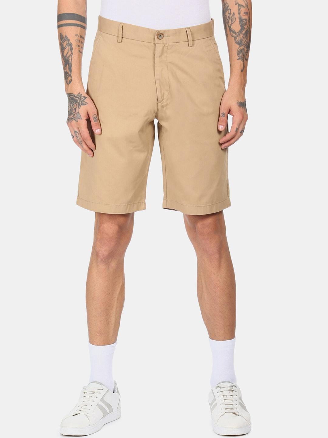 arrow-sport-men-beige-regular-shorts