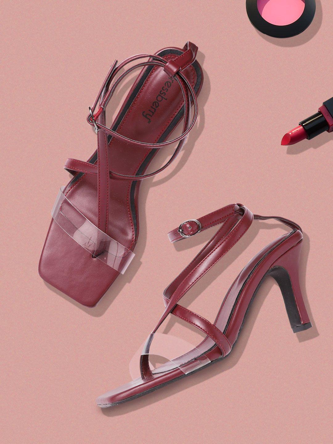 dressberry-burgundy-&-transparent-block-heels