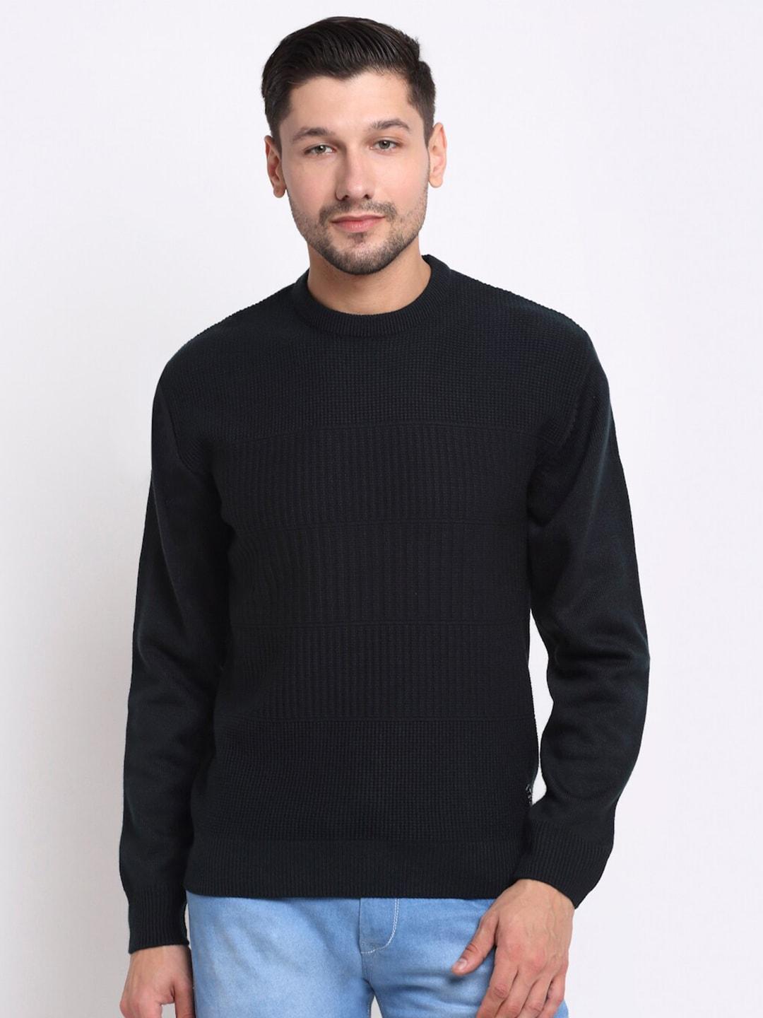 cantabil-men-charcoal-grey-ribbed-pure-woolen-pullover-sweater