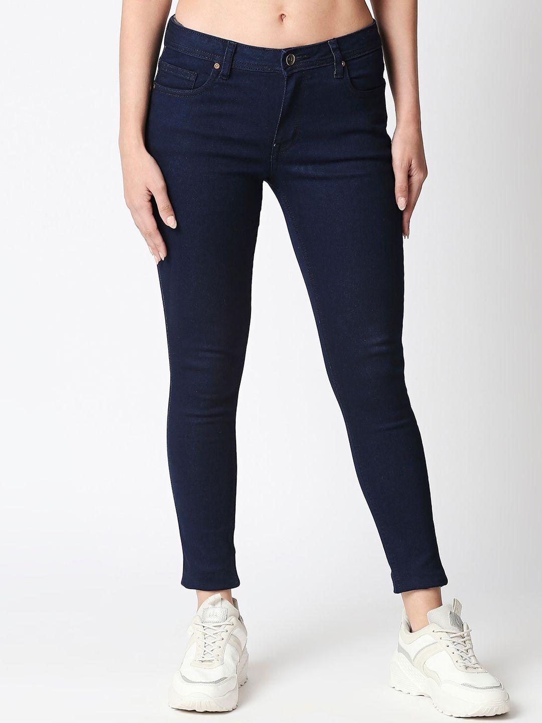 High Star Women Blue Slim Fit Stretchable Jeans