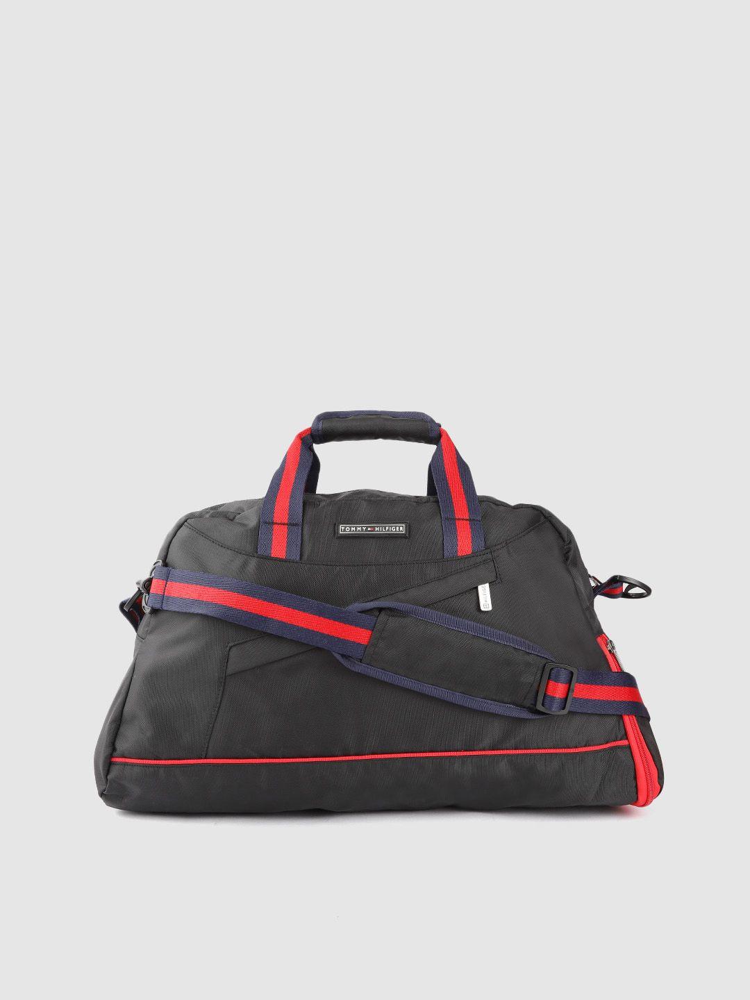 tommy-hilfiger-black-solid-travel-duffel-bag