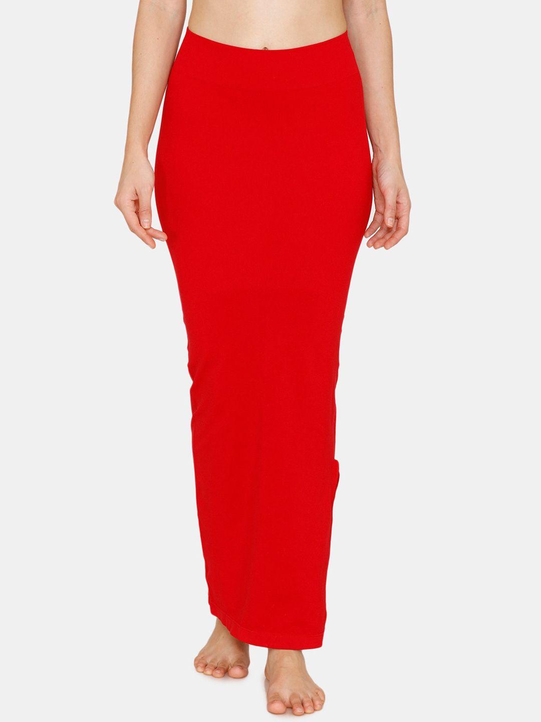 zivame-women-red-solid-saree-shapewear