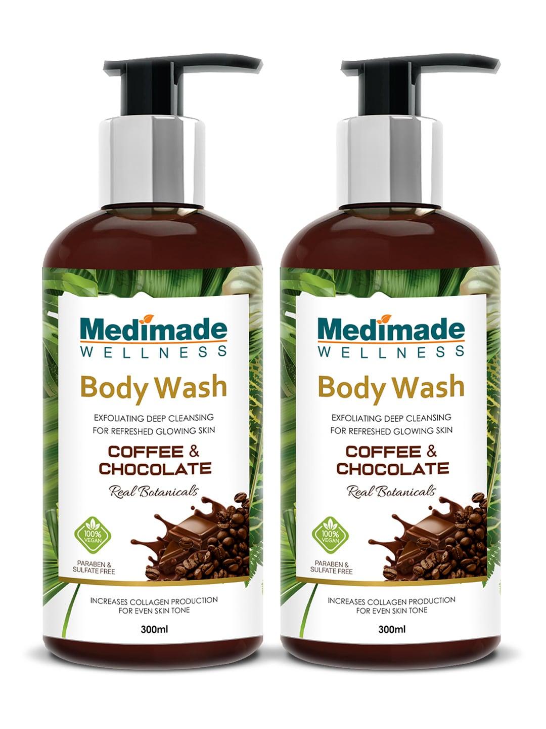 Medimade Pack of 2 Coffee and Chocolate Body Wash