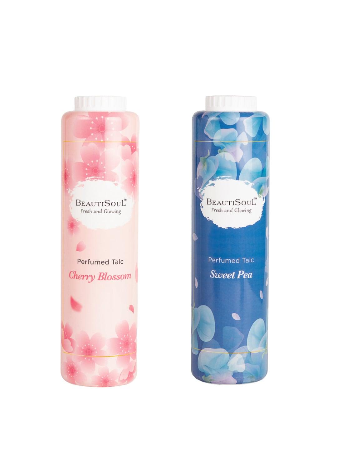 Beautisoul Set of 2 Cherry Blossom & Sweet Pea Perfumed Talc 300 gm each