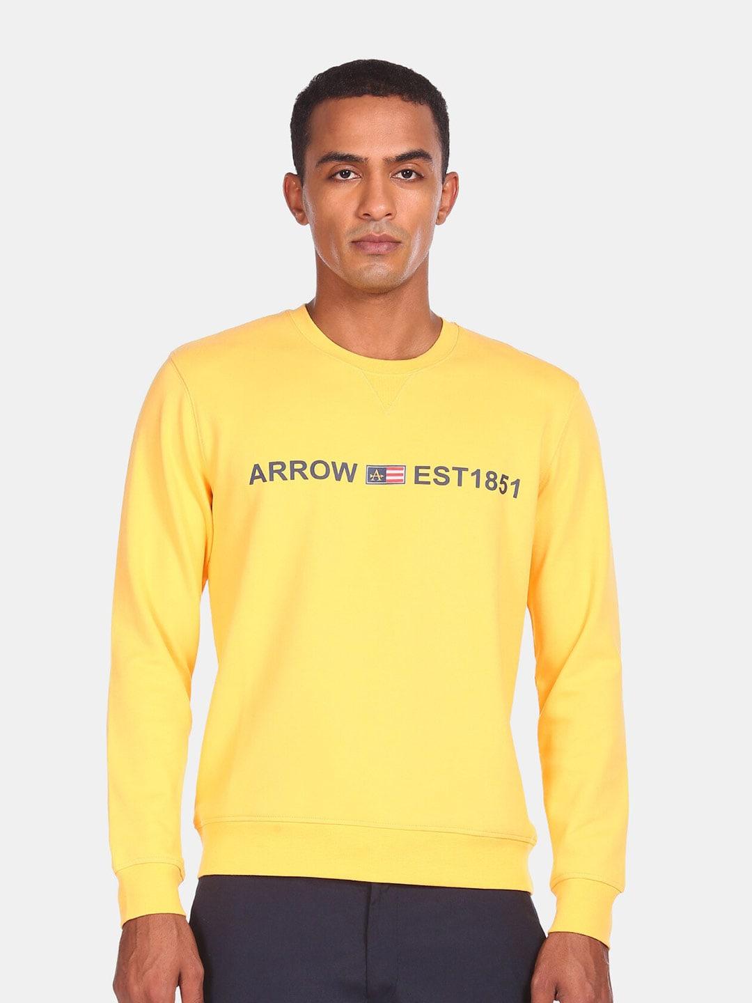 arrow-sport-men-yellow-&-blue-printed-sweatshirt