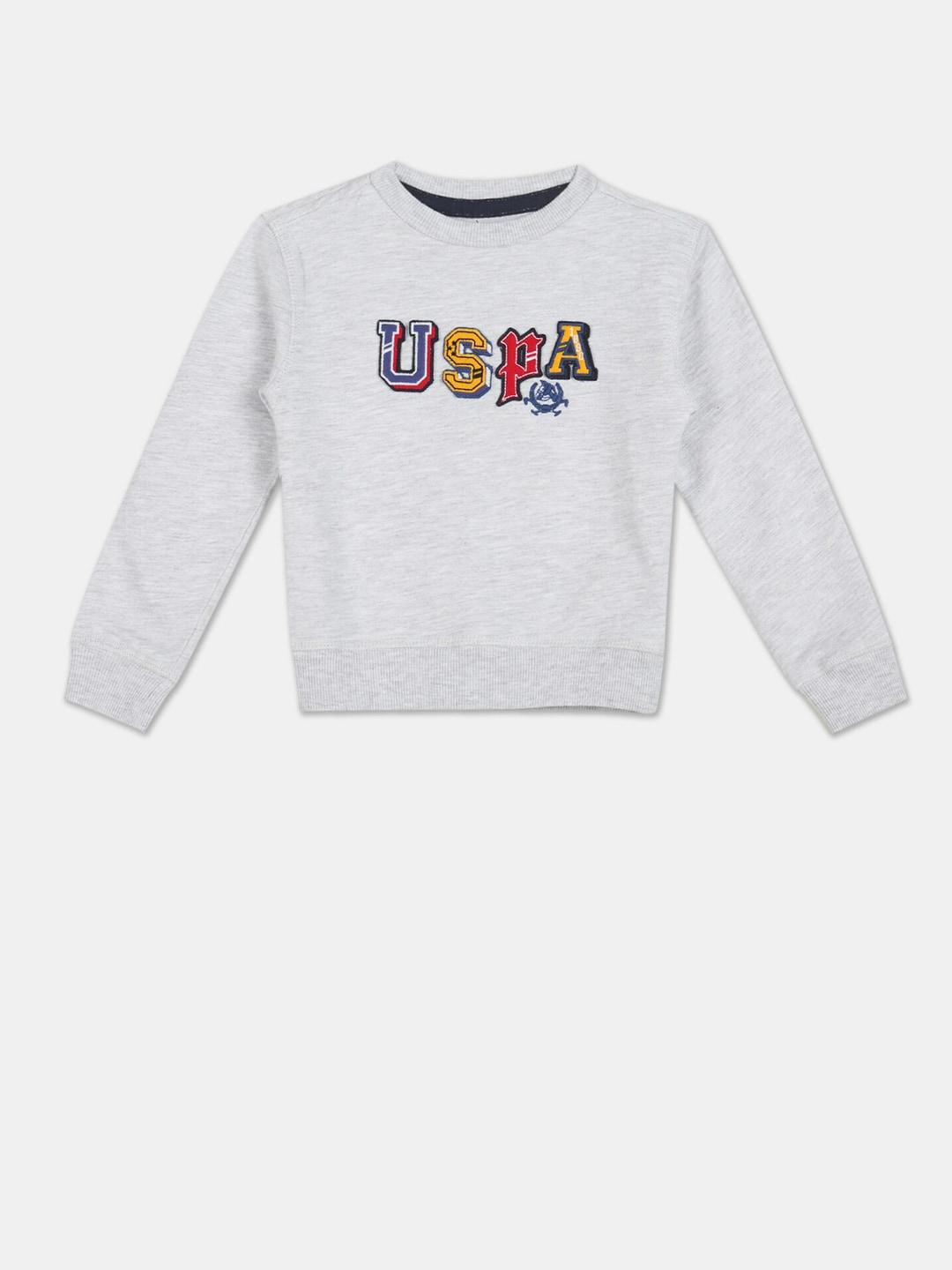 U.S. Polo Assn. Kids Boys Grey Sweatshirt