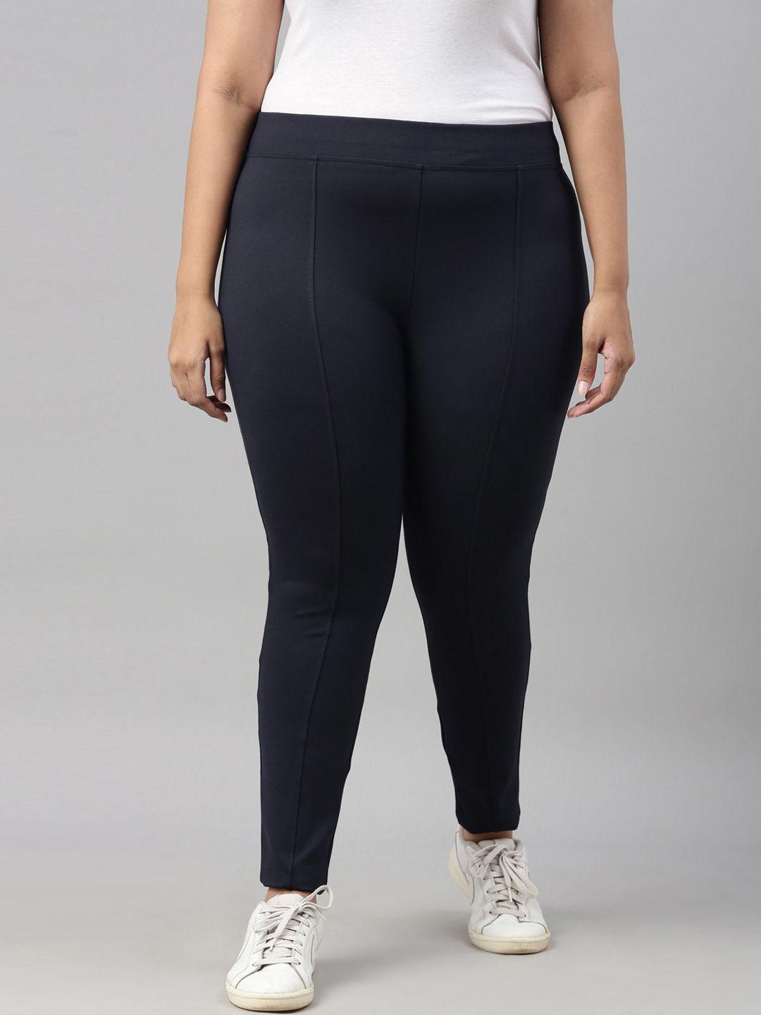the-pink-moon-women-navy-blue-high-rise-wrinkle-free-trousers