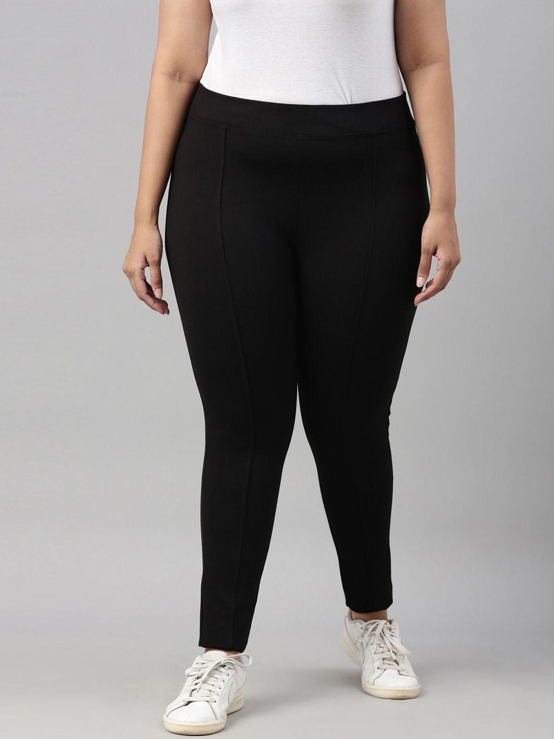 the-pink-moon-plus-size-women-black-tapered-fit-high-rise-wrinkle-free-trousers