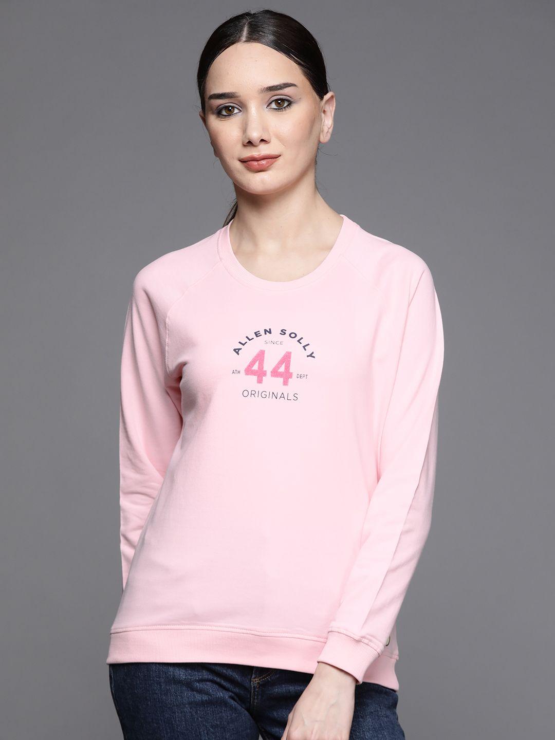 allen-solly-woman-women-pink-pure-cotton-printed-sweatshirt