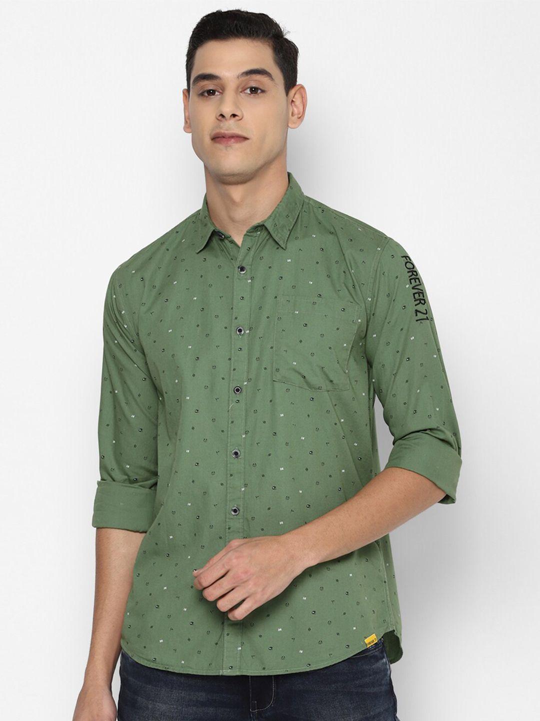 forever-21-men-green-slim-fit-opaque-printed-casual-shirt