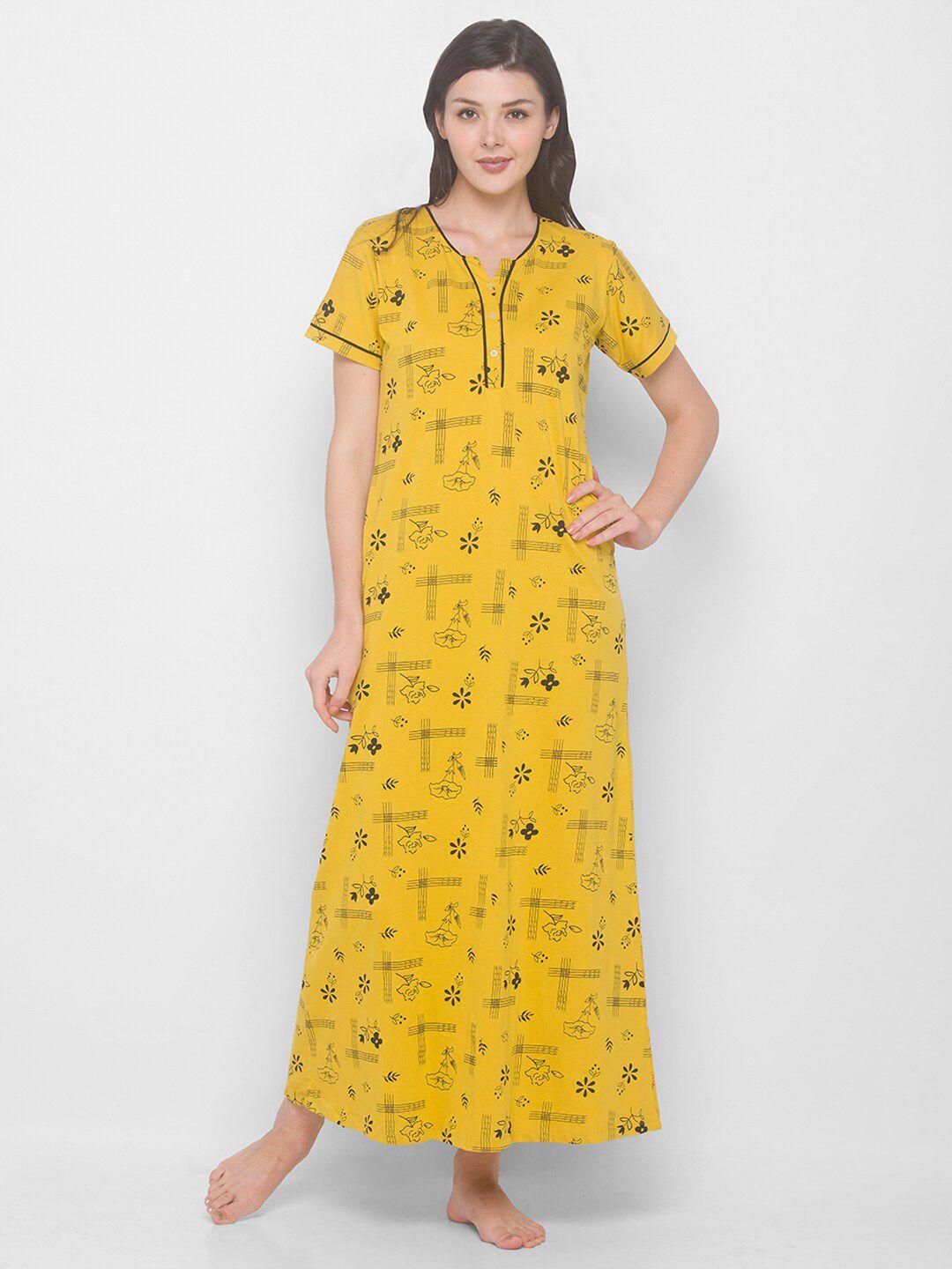 av2-women-yellow-printed-nightdress