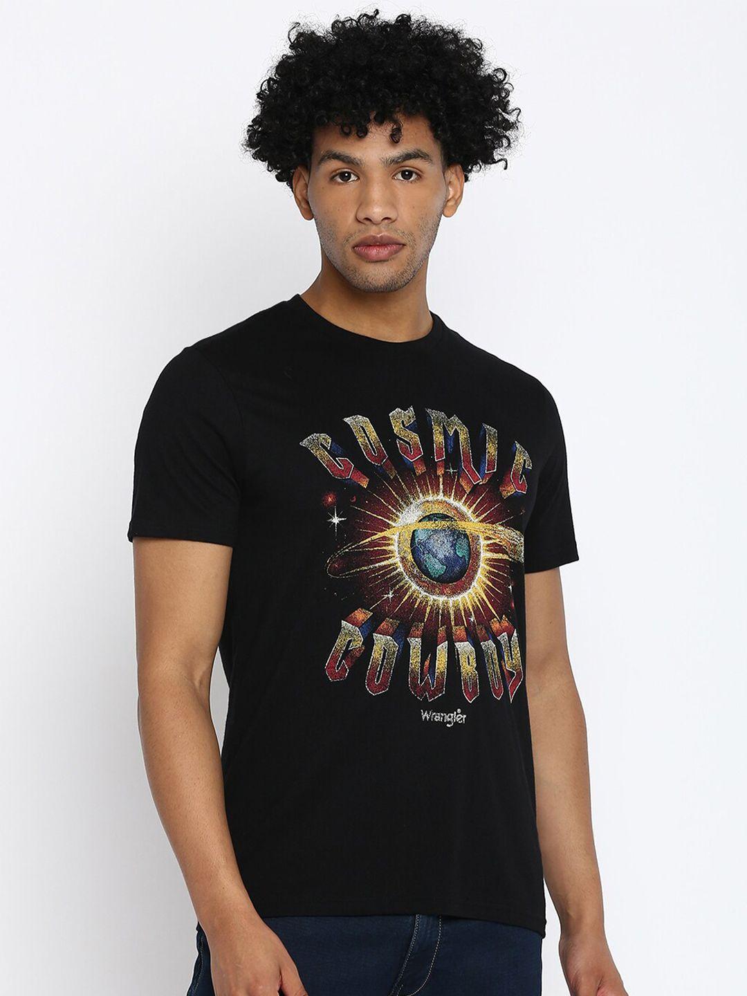 wrangler-men-black--printed-cotton-t-shirt