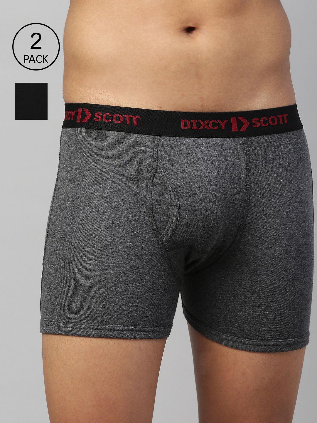 DIXCY SCOTT MAXIMUS Men Pack of 2 Solid Cotton Trunks MAXT-003-KINETIC TRUNK-P2