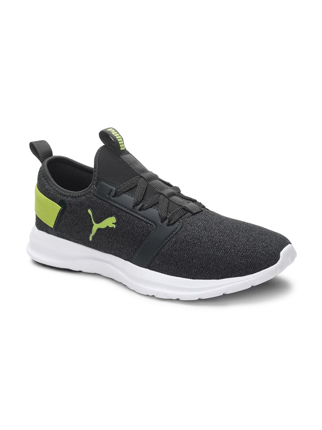 Puma Men Grey & Lime Green Bold Extreme Sneakers