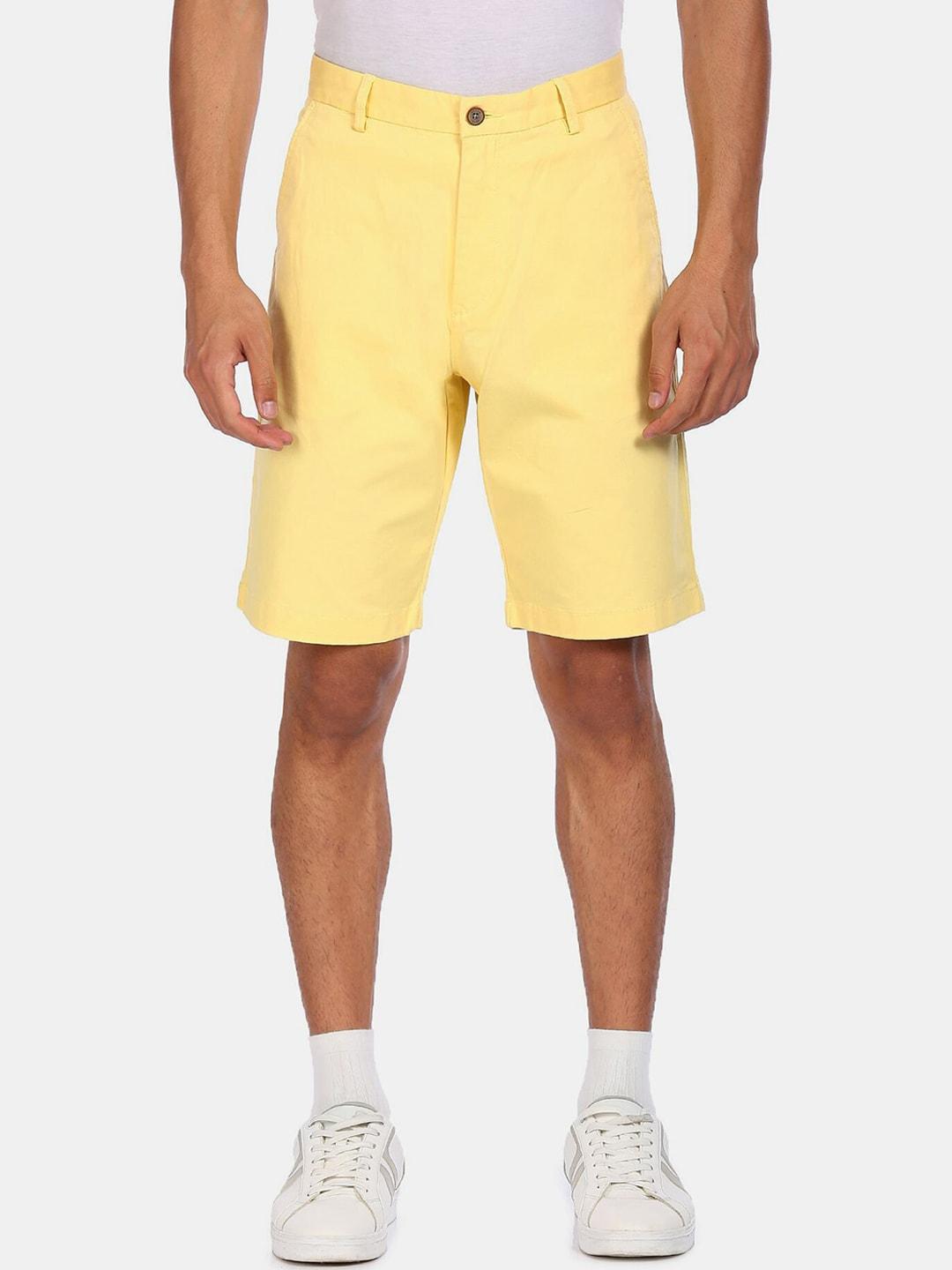 Arrow Sport Men Yellow Shorts