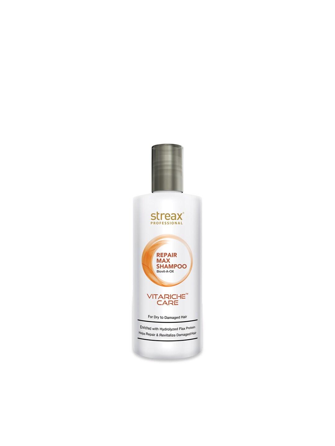 Streax Professional Vitariche Care Repair Max Shampoo for Dry to Damaged Hair - 300 ml