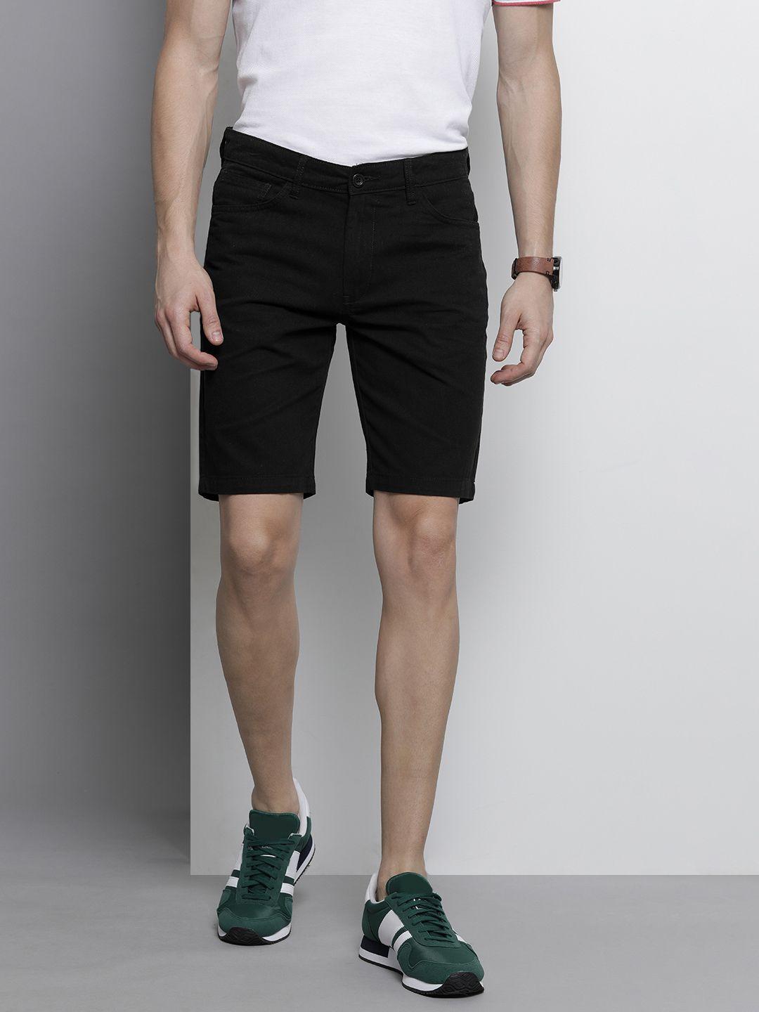 the-indian-garage-co-men-black-slim-fit-chino-shorts