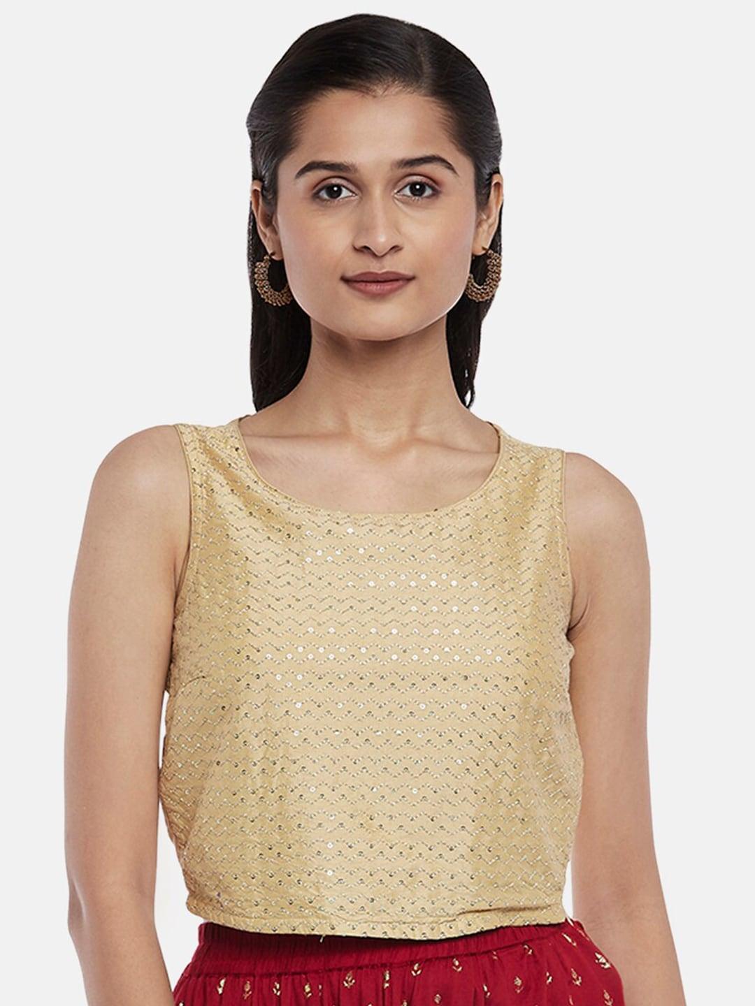 akkriti-by-pantaloons-gold-toned-embellished-top