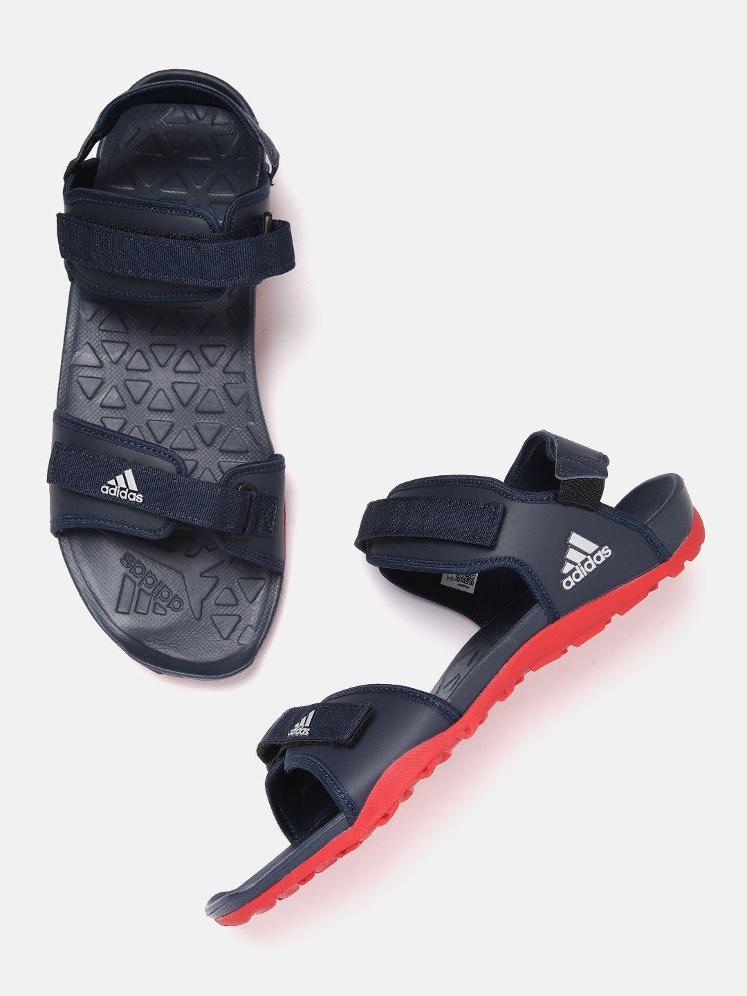 ADIDAS Men Navy Blue Solid Adisoar Sports Sandals