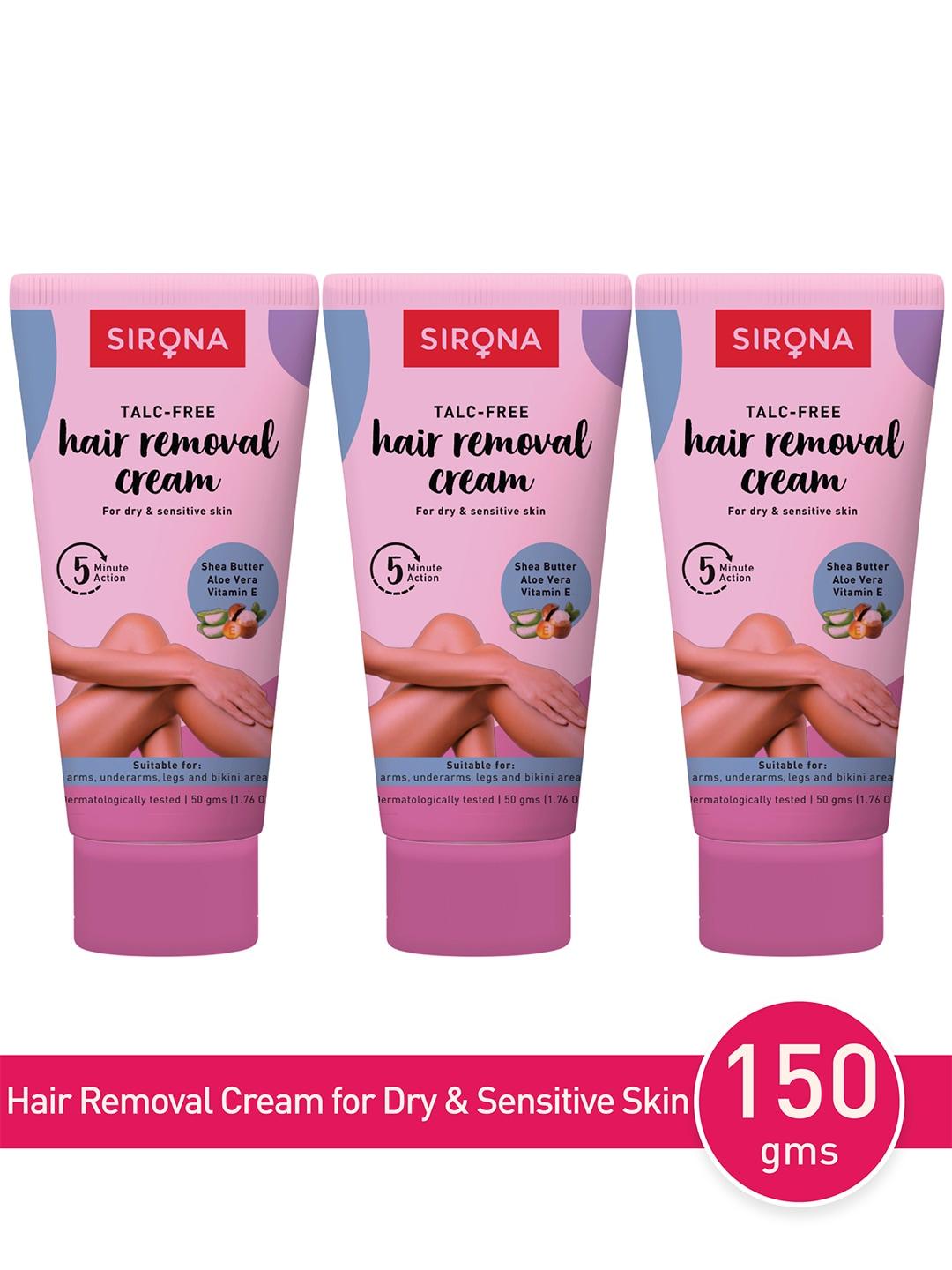 Sirona Set Of 3 Hair Removal Cream for Sensitive Skin - 50gm