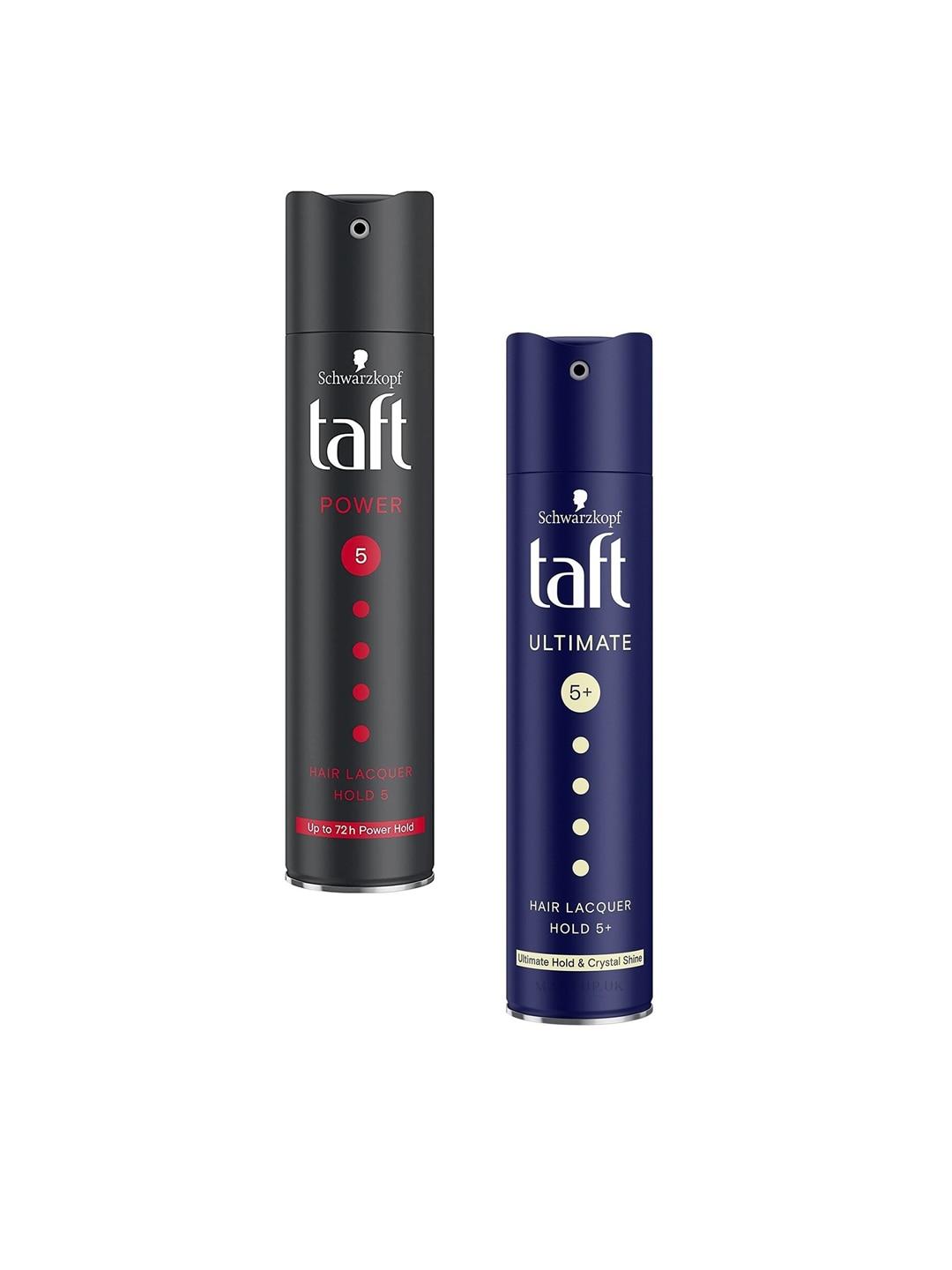 taft Set of Power 5 & Ultimate 5+ Hair Lacquer - 250 ml each