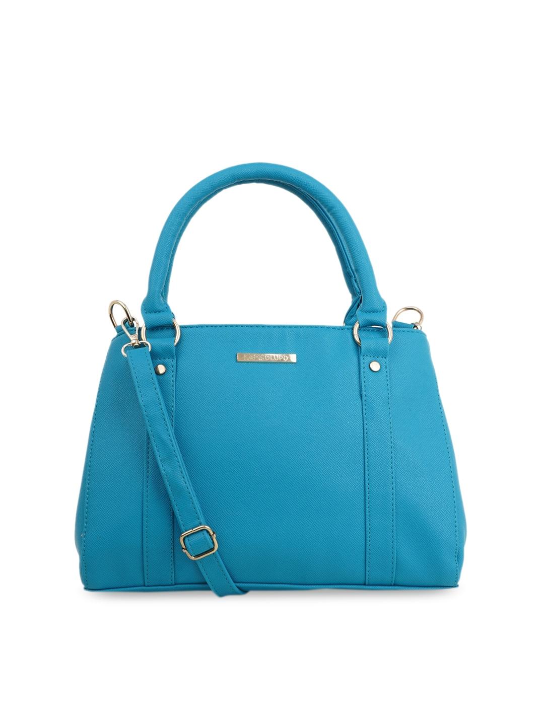 Lapis O Lupo Turquoise Blue Structured Handheld Bag
