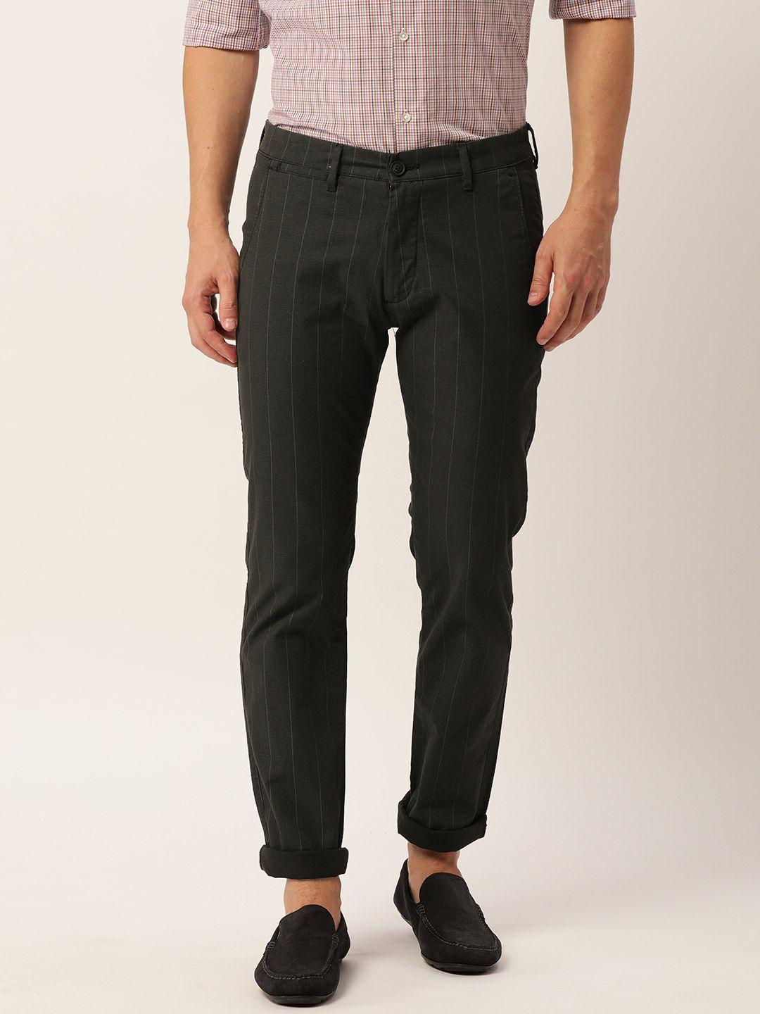peter-england-university-men-black-striped-slim-fit-trousers