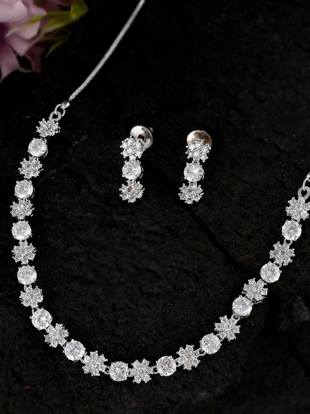 shoshaa-silver-plated-&-cz-studded-jewellery-set