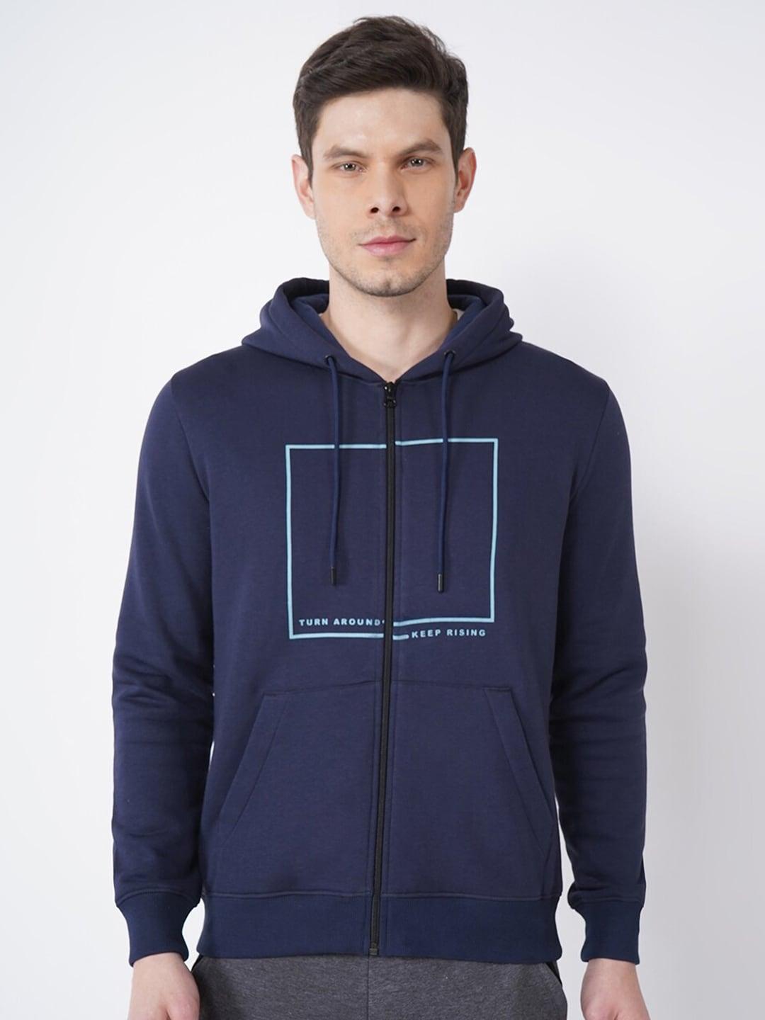 blackberrys-men-navy-blue-printed-hooded-sweatshirt