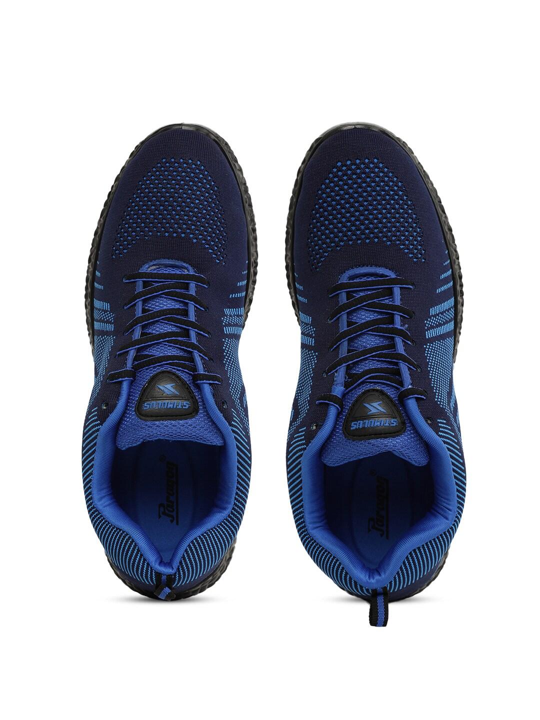 Paragon Men Navy Blue Woven Design Sneakers
