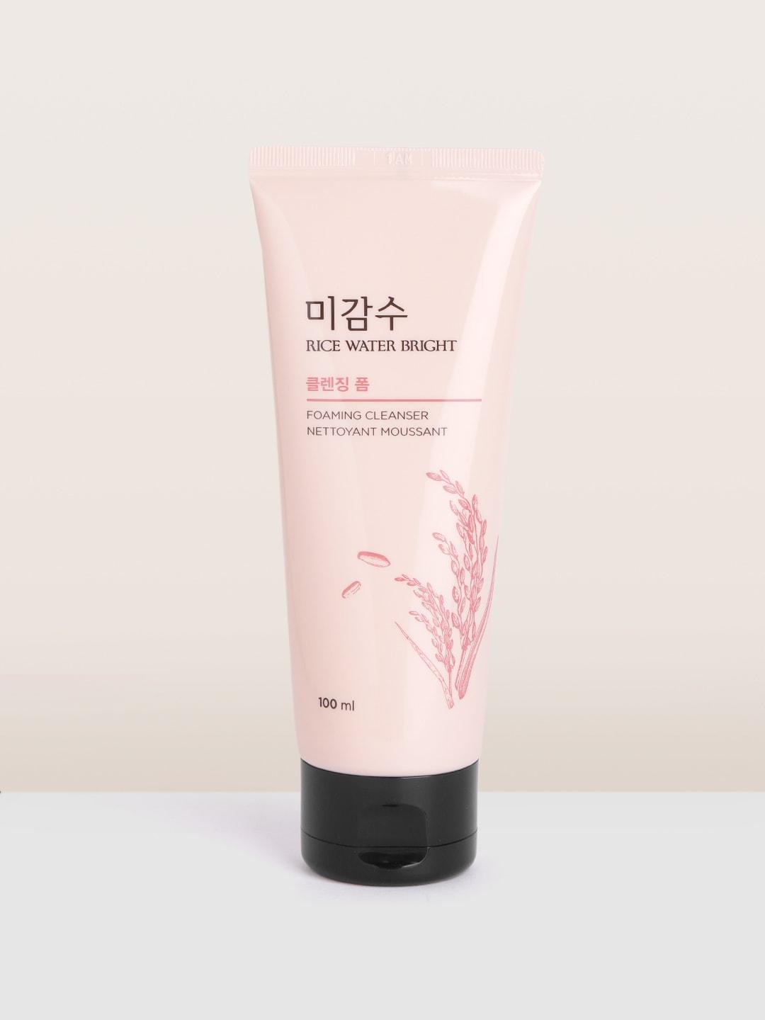 The Face Shop Rice Water Bright Foaming Cleanser Face Wash For Glowing Skin - 100ml