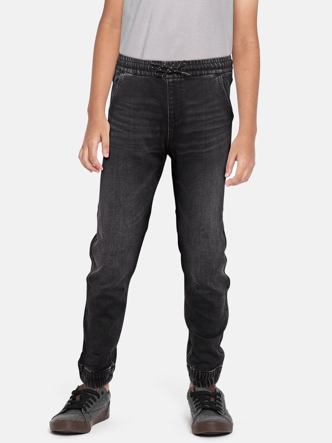 Marks & Spencer Boys Black Jogger Light Fade Stretchable Jeans