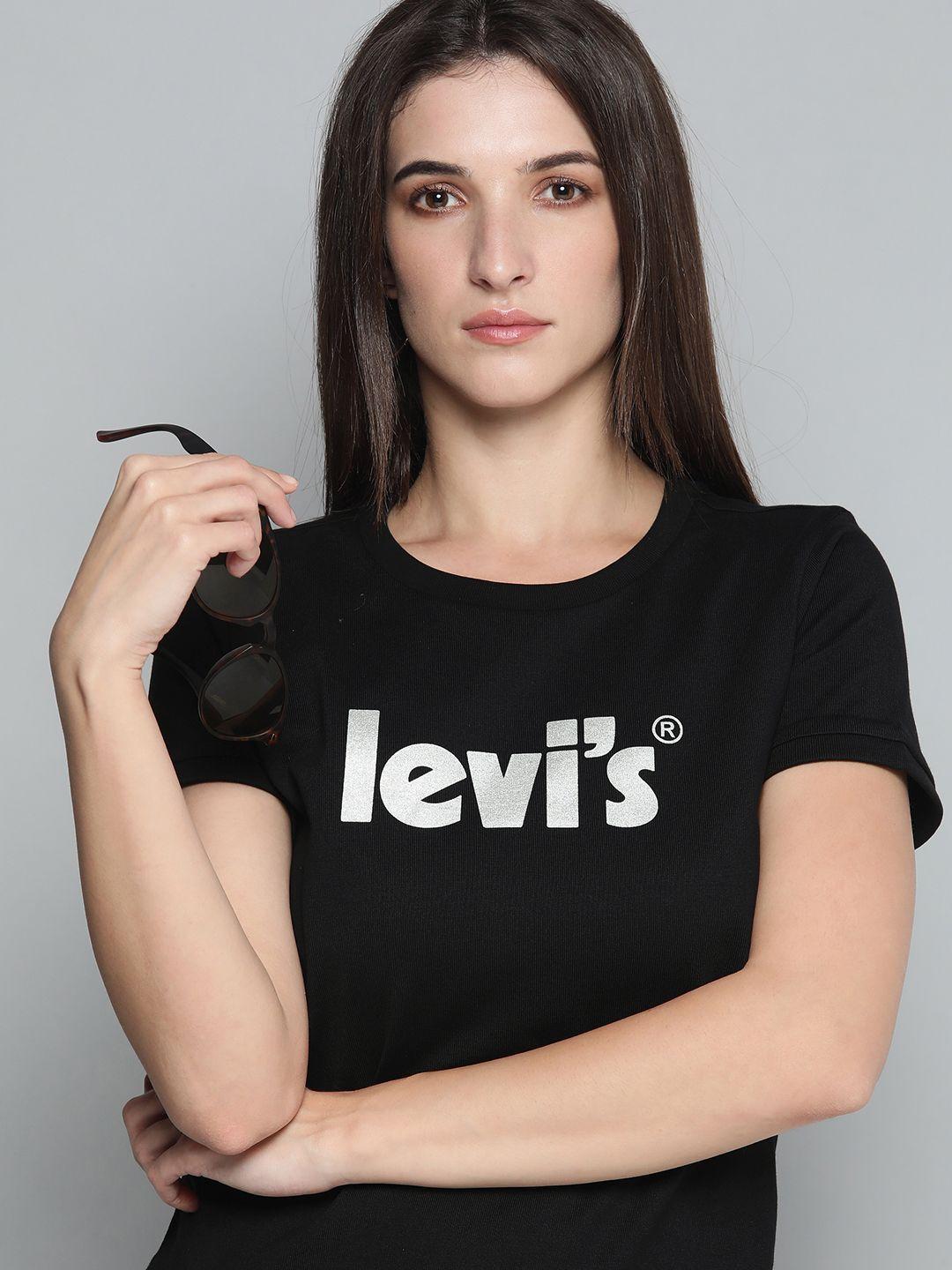levis-women-navy-blue-typography-printed-casual-dress