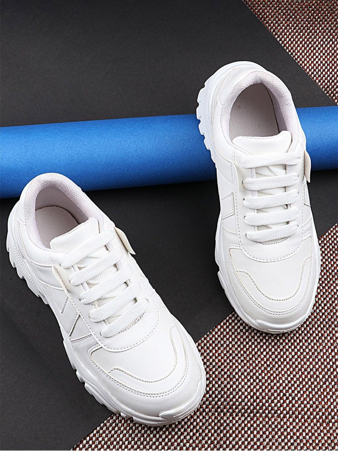 Shoetopia Girls White Sneakers