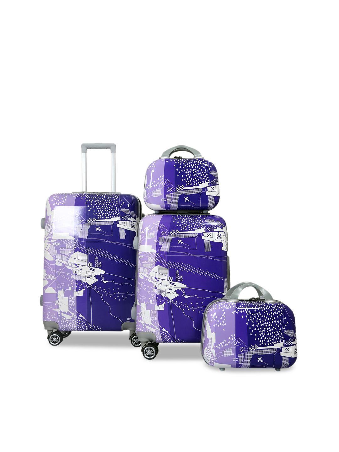 polo-class-set-of-4-printed-hard-case-luggage-trolley-&-vanity-bag